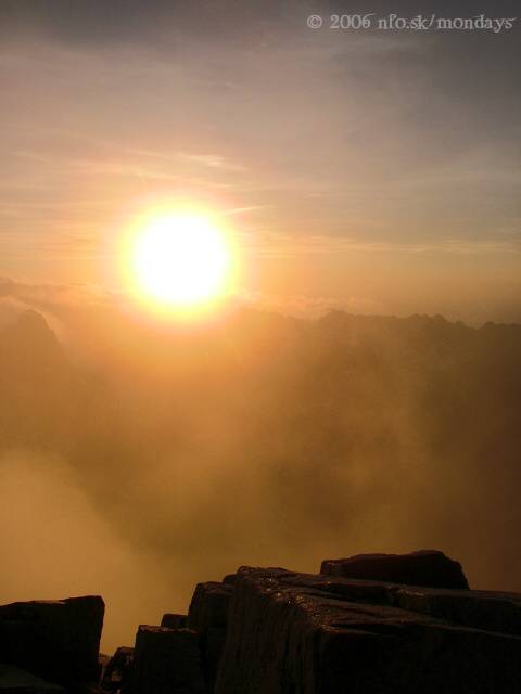 Sunset Rysy in the High Tatras